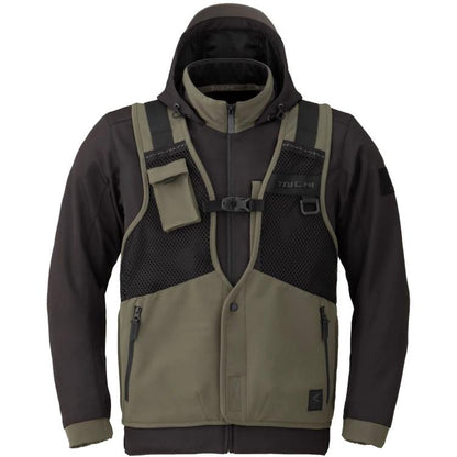 RS Taichi Overlap Mesh Parka Jacket