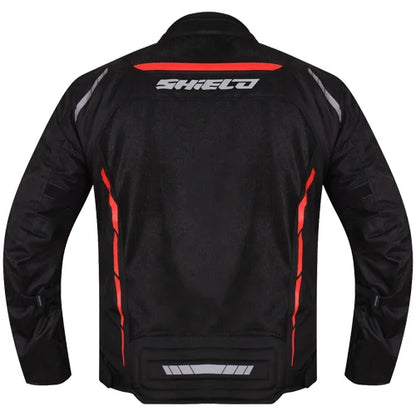 Shield GT Air Mesh  Level 2 Jacket (Black Red) - Motogear Performance